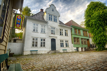 The open air museum Gamle Bergen, Norway