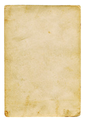  Vintage light paper blank with old spots. Paper texture.