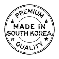 Grunge black premium quality and made in korea rubber stamp