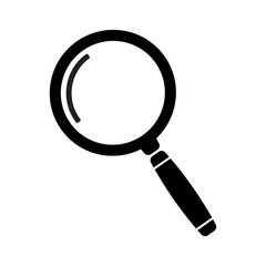 Vector magnifying glass. Search icon.