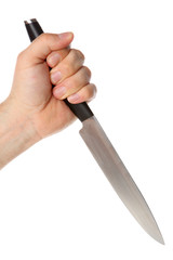 Hand mit Messer