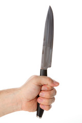 Hand mit Messer