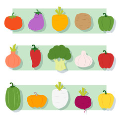 Set of vegetable Healthy food , vector, illustration