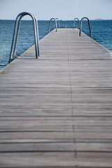 Obraz premium Pier made of wood
