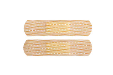 medical adhesive bandages isolated on white background