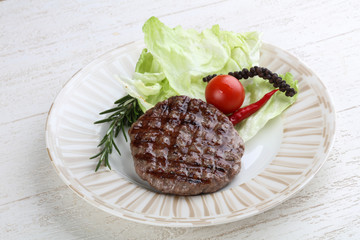 Grilled burger cutlet