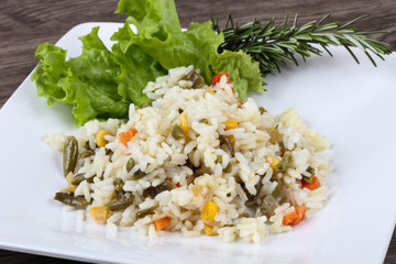 Rice with vegetables