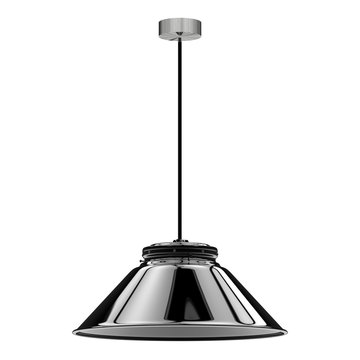 shiny black pendant lamp
