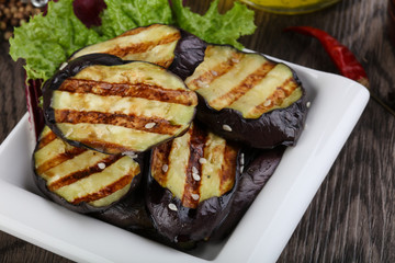 Grilled eggplant