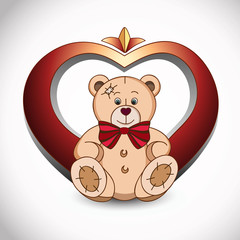 bear and heart