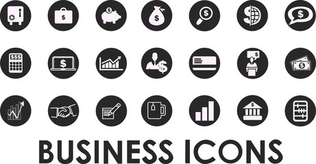 Business icons, management and human resources set1. vector eps 10. More  in my portfolio.