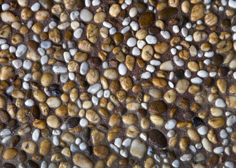 Passage stone small gravel walkway texture