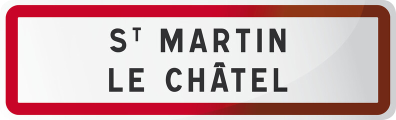  Saint MARTIN LE CHÂTEL: Commune de l'Ain - 01 - Auvergne-Rhône-
