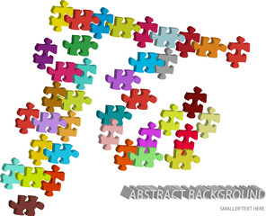 3d vector puzzle background