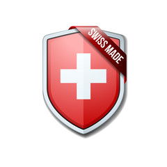Obraz premium Swiss Made shield sign
