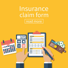 Insurance claim form