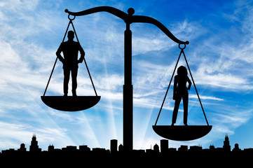 Dominance of women against men, on the scales of justice