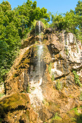 Waterfall in a forest near Daruvar, Croatia