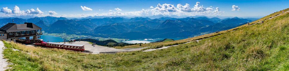 Panoramic view from Schafberg, Austria