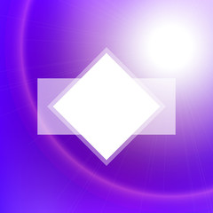 Abstract vector background with blurred lights and white space for text. Bright blue and purple colors. Design element for booklet, flyer, advertising, brochure, banner