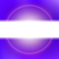 Abstract vector background with blurred lights and white space for text. Bright blue and purple colors. Design element for booklet, flyer, advertising, brochure, banner