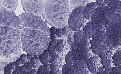 Microbiology, microscopic image, virus-like structure. Abstract planet.3d illustration