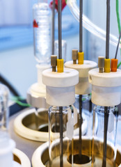 Laboratory research equipment.