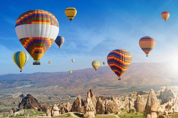 Hot air ballooning in Cappadocia, Turkey