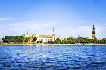 Fototapeta premium view of the old city of Riga