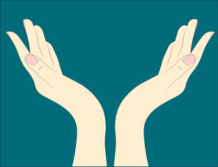Hands. Vector illustration.