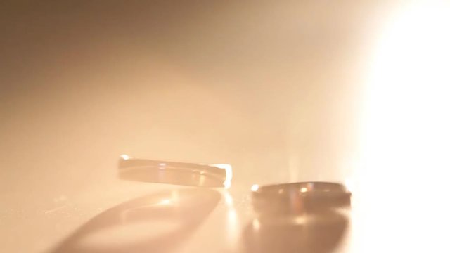 Animation of Golden Wedding Rings