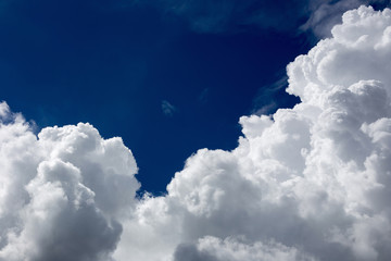 blue sky with cloud closeup