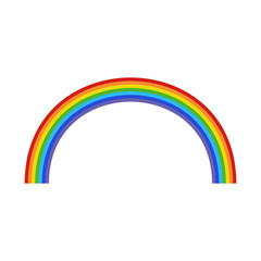 vector rainbow on a white background