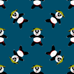 Seamless pattern Panda