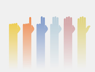 Obraz premium hands counting symbol