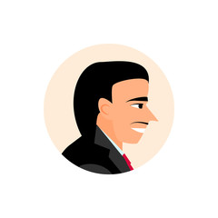 Avatar businessmen. flat icons people.