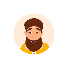 Avatar businessmen. flat icons people.