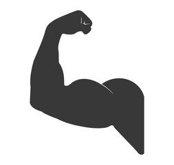 Biceps Flex Arm Vector Icon