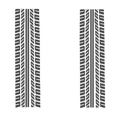 Tire tracks