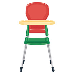 baby chair vector illustration isolated on white background