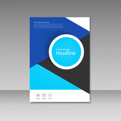 Vector cover design for brochure template