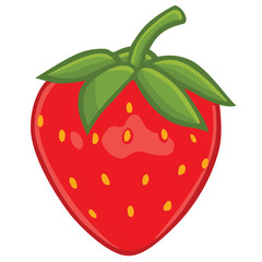 Fresh Strawberry Clipart Vector