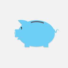 Piggy bank  financial savings  long-term deposit investment.  vector illustration concept.