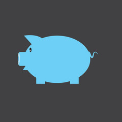 Piggy bank  financial savings  long-term deposit investment.  vector illustration concept.