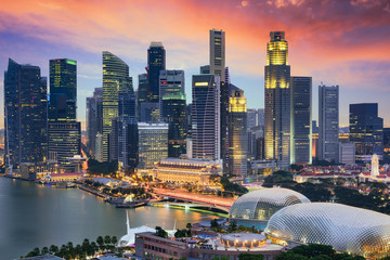 Fototapeta premium Panoramę Singapuru