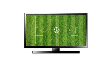  TV football field isolated on white background