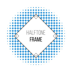 blue halftone pattern