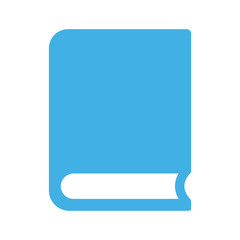 book closed icon on white background