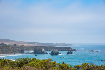 Scenic View of the California Coastline Pacific Highway 1