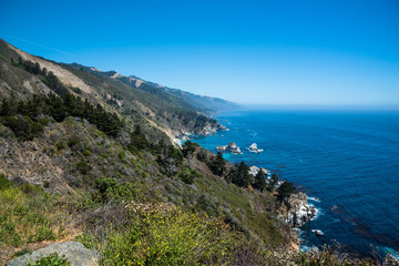 Fototapeta premium Scenic View of the California Coastline Pacific Highway 1
